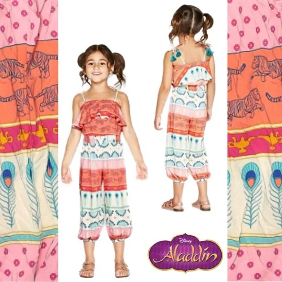Disney | Dresses | Disney Aladdin Toddler Girls Jumpsuit Princess Jasmine |  Poshmark